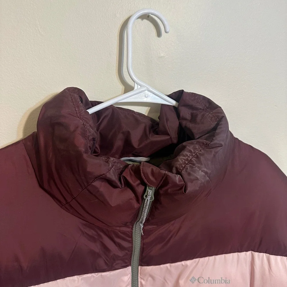 Columbia Puffer Jacket Womens 3X Multicolor Zip Up Outdoor Insulated Coat WW9725 - Picture 2 of 7